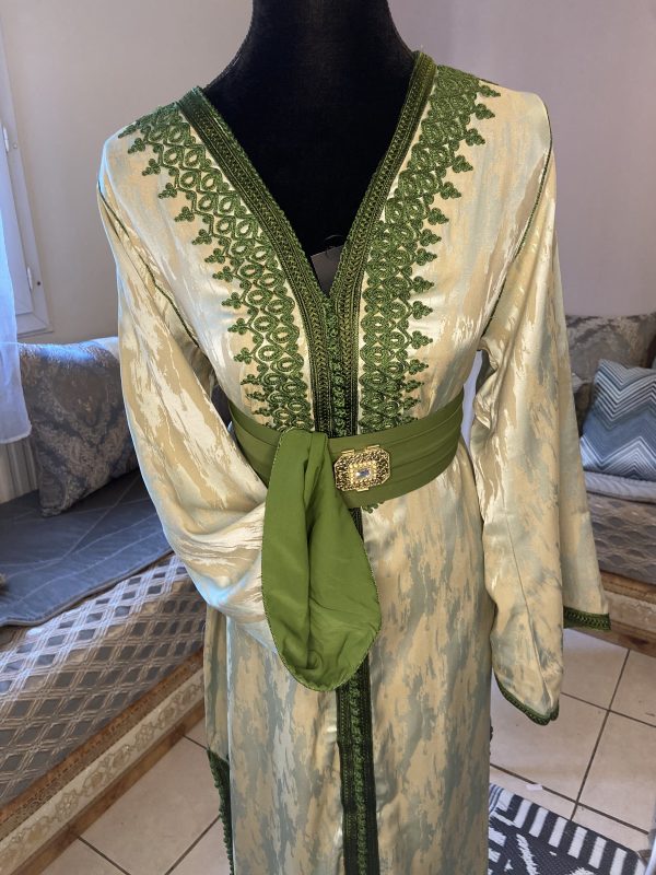 Caftan kemkha vert Taille XL – Image 2
