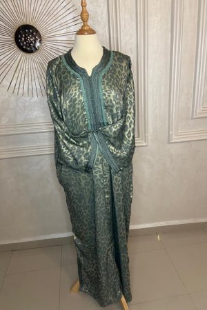Caftan yaqouta Vert clair