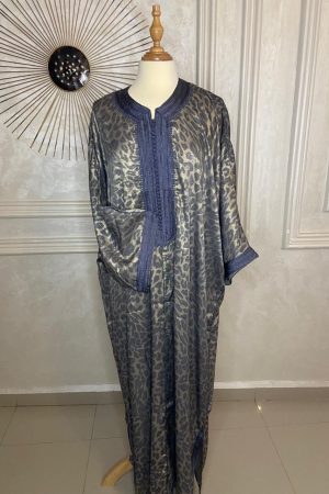 Caftan yaqouta Gris clair