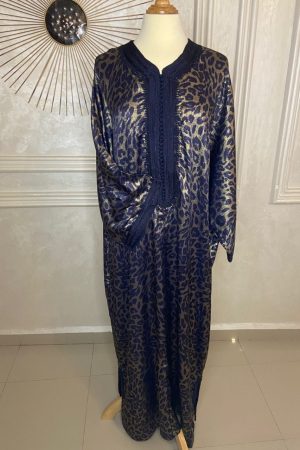 Caftan yaqouta Bleu marine