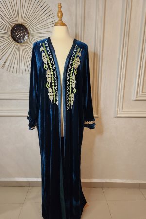 Kimono velour avec tarz