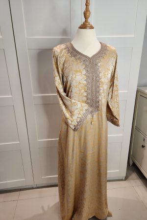 Caftan (bed3iya) jaune kemkha XXL
