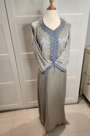 Caftan (bed3iya) kemkha bleu L